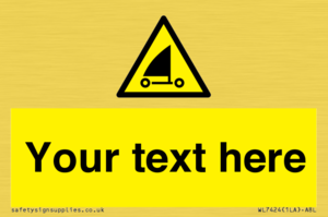 Custom Warning sand yachting